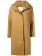 Mackintosh Autumn Bonded Cotton Hooded Coat - Brown