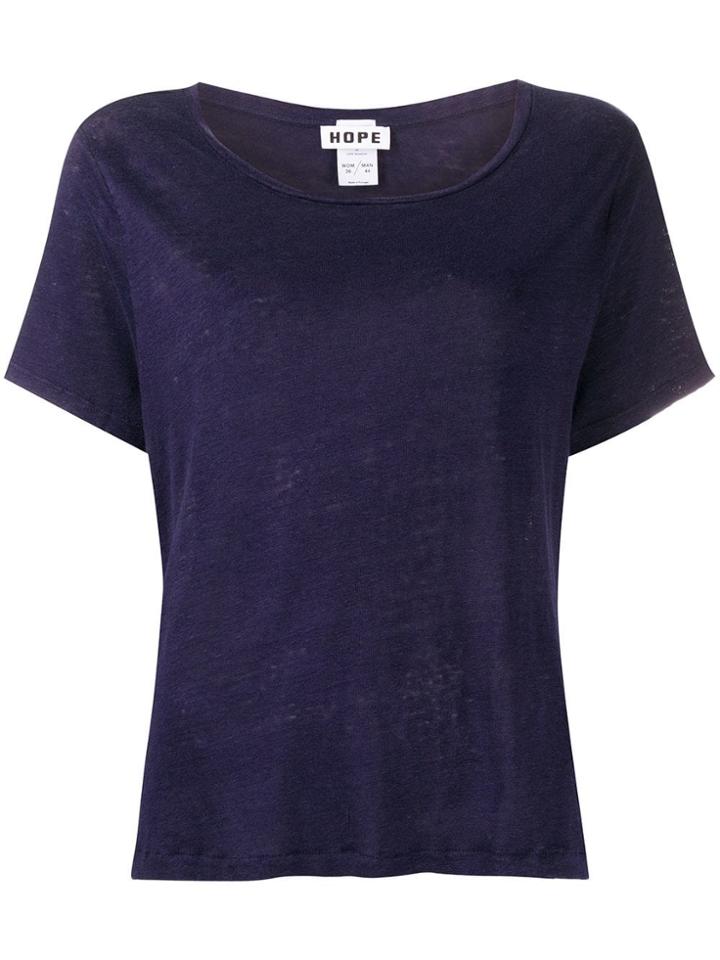 Hope Loose Fit T-shirt - Blue