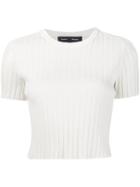 Proenza Schouler Cropped Sweater, Women's, Size: Xs, White, Wool