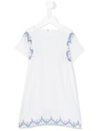 Simple Kids - Laos Embroidery Dress - Kids - Cotton - 6 Yrs, White