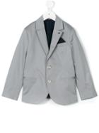 Armani Junior - Two Button Blazer - Kids - Cotton/polyester/spandex/elastane/viscose - 8 Yrs, Grey