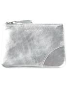 Comme Des Garcons Wallet Metallic Zipped Purse