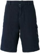 Brunello Cucinelli Cargo Shorts, Men's, Size: 50, Blue, Linen/flax/cotton/polyester
