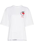 Prada Monkey Print Short Sleeve Cotton T Shirt - White