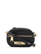 Moschino Small Logo Shoulder Bag - Black