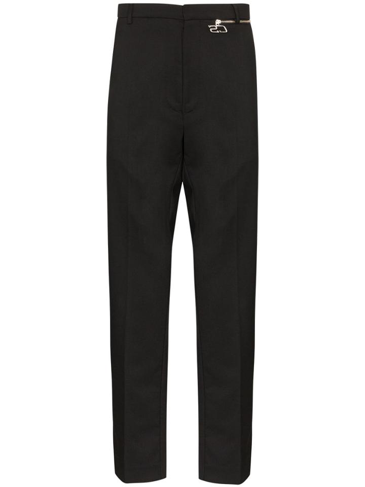 Cmmn Swdn Zip-pocket Tailored Trousers - Black