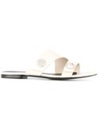 3.1 Phillip Lim Drum Embellished Slides - White