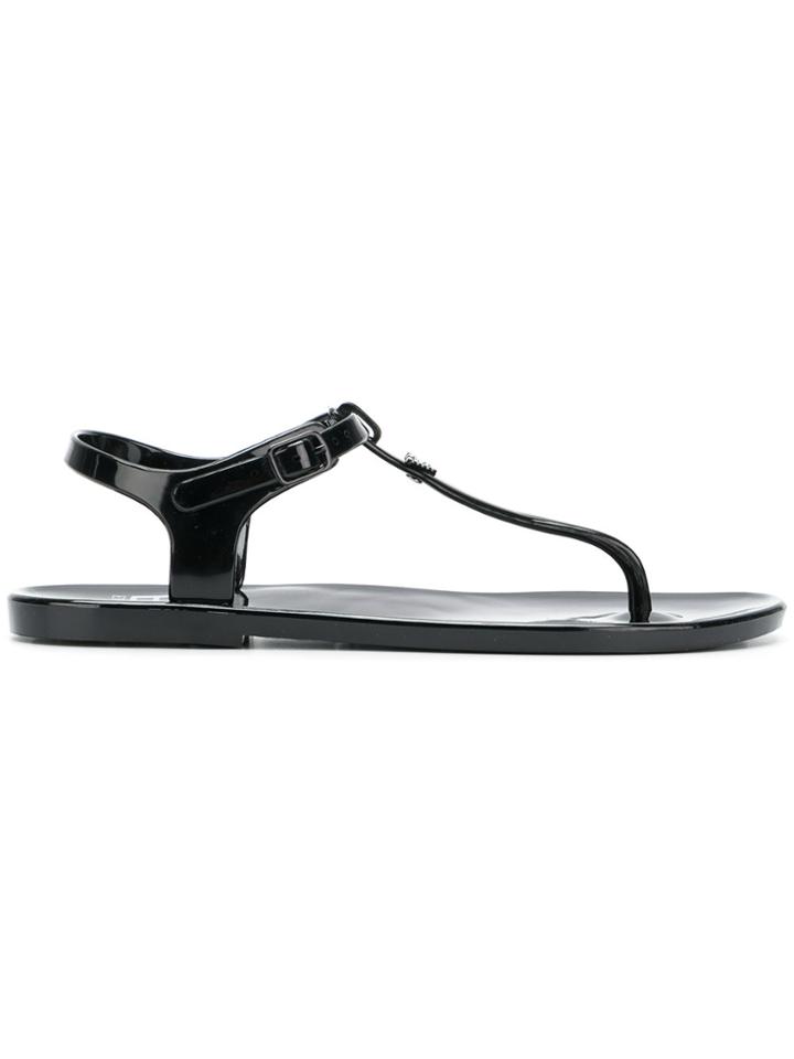 Ea7 Emporio Armani Thong Sandals - Black