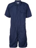 Engineered Garments Short Fitted Jumpsuit - Blue