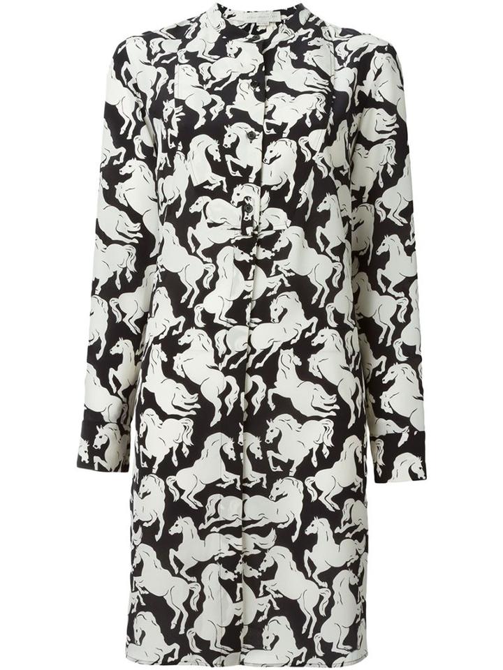 Stella Mccartney Horse Print Shirt Dress