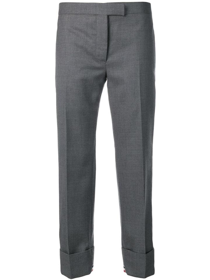 Thom Browne Exposed Rwb Cuff Trouser - Grey
