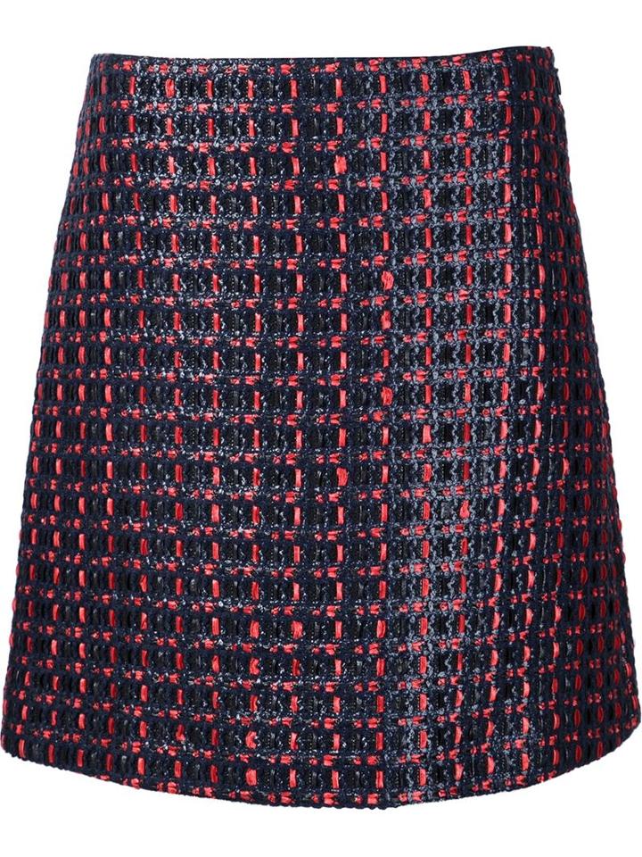 Sonia Rykiel Tweed Skirt, Women's, Size: 32, Black, Silk/acrylic/polyamide/wool