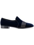 Giuseppe Zanotti Design Contrast Strap Loafers - Blue