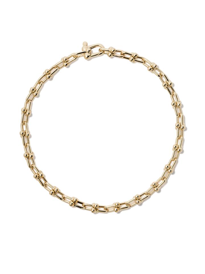 Tiffany & Co 18kt Yellow Gold Tiffany City Hardwear Micro Link