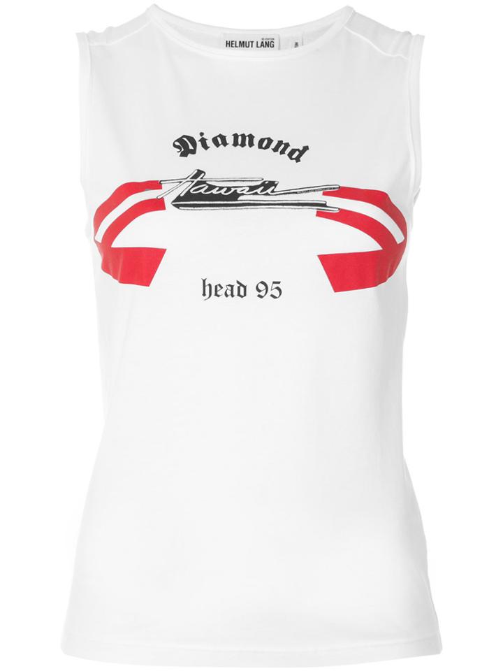 Helmut Lang Diamond Head Tank Top - White