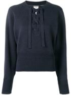 Isabel Marant Lace-up Front Sweater - Blue