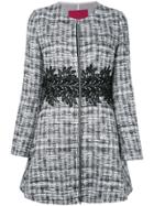 Moncler Gamme Rouge Zipped Tweed Coat - Black