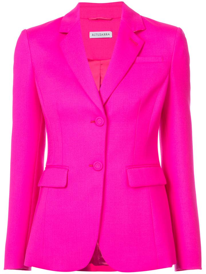 Altuzarra Fitted Classic Blazer - Pink & Purple