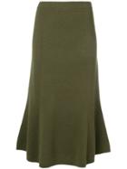 Joseph Knitted Midi Skirt - Green
