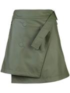 Paco Rabanne Asymmetric Skirt - Green