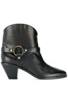 Francesco Russo Buckle Detail Boots - Black