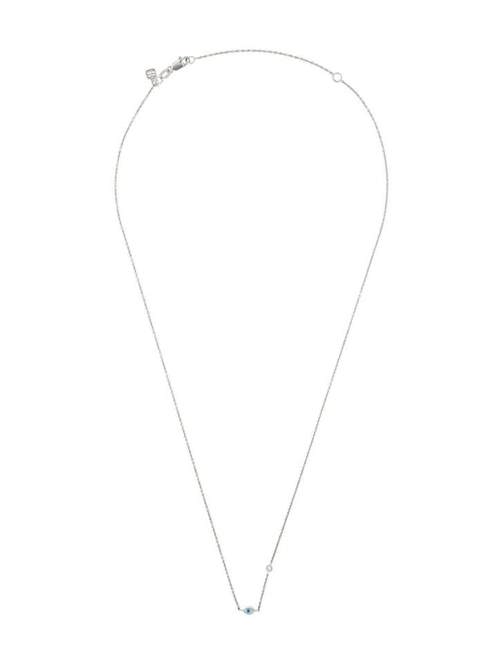 Sydney Evan Eye Pendant Necklace - Silver