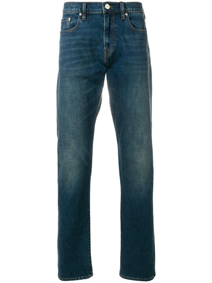 Ps By Paul Smith Super Soft Cross-hatch Jeans - Blue