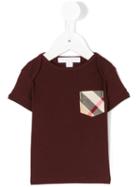 Burberry Kids - Check Pocket T-shirt - Kids - Cotton - 9 Mth, Red