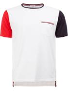 Thom Browne Contrast Sleeve T-shirt - White