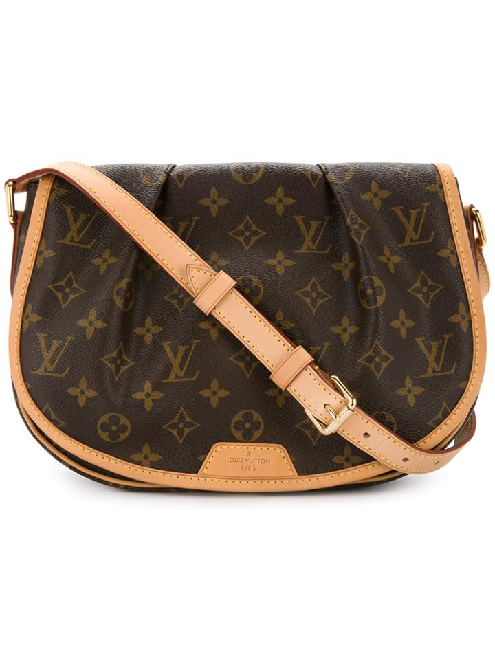 Louis Vuitton Vintage Menilmontant Pm Crossbody Bag - Brown