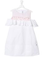 Simonetta Teen Boat-collar Dress - White