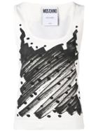 Moschino Sketch Print Tank Top - White