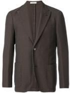 Boglioli - Waffle Single Breasted Jacket - Men - Cotton/cupro - 46, Brown, Cotton/cupro