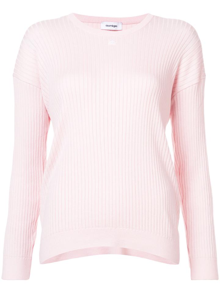 Courrèges Rib Knit Sweater - Pink & Purple