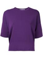 Le Ciel Bleu - Soubari Knit Top - Women - Polyester/rayon - 36, Pink/purple, Polyester/rayon