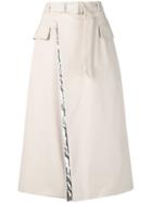 Maison Margiela Belted A-line Skirt - Neutrals