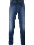 Marcelo Burlon County Of Milan Slim Fit Jeans, Men's, Size: 30, Blue, Cotton/spandex/elastane