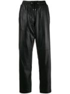 Kenzo Leather Track Pants - Black