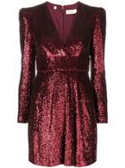 A.l.c. Metallic Sequin Dress - Red