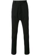 Julius Drop-crotch Trousers, Men's, Size: Iv, Black, Cotton/polyester/polyurethane