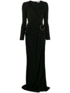 Elisabetta Franchi Asymmetric Cut-out Dress - Black