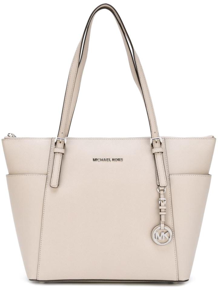 Michael Michael Kors 'jet Set Travel' Tote, Grey, Calf Leather