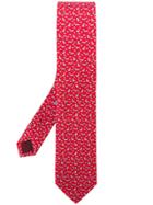 Salvatore Ferragamo Dog Print Tie - Red