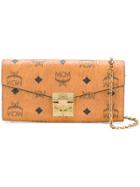 Mcm Patricia Two Fold Wallet - Brown