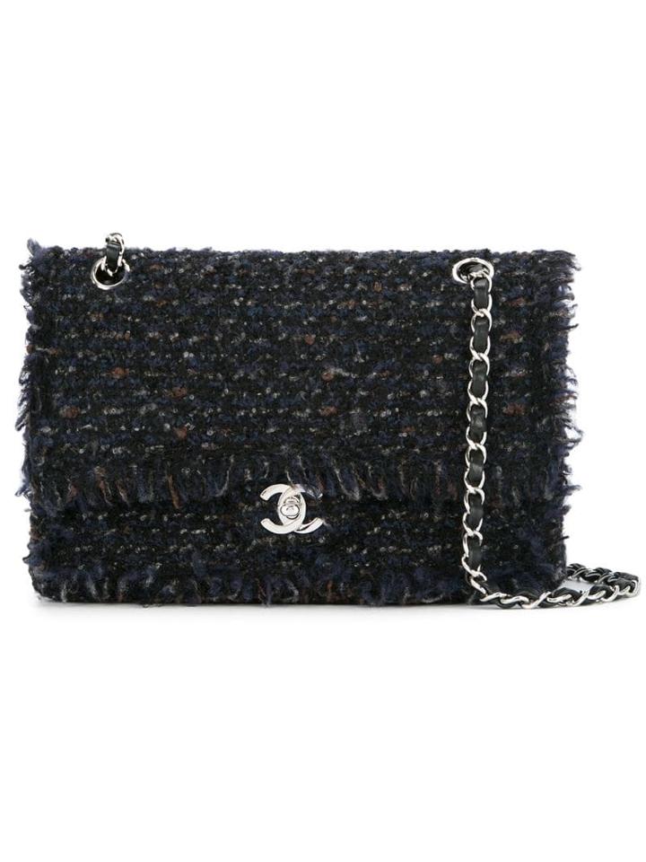 Chanel Pre-owned Furry Double Flap Bag - Black