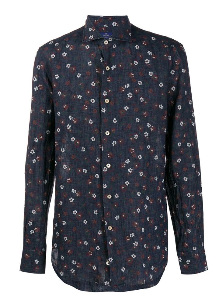 Alessandro Gherardi Floral Print Shirt - Blue