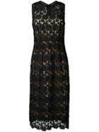 Muveil Lace Sleeveless Dress, Women's, Size: 38, Black, Acrylic/cupro/polyester