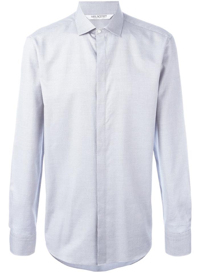 Neil Barrett Patterned Shirt - White