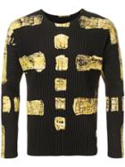 Homme Plissé Issey Miyake Printed Pleated Jumper - Black