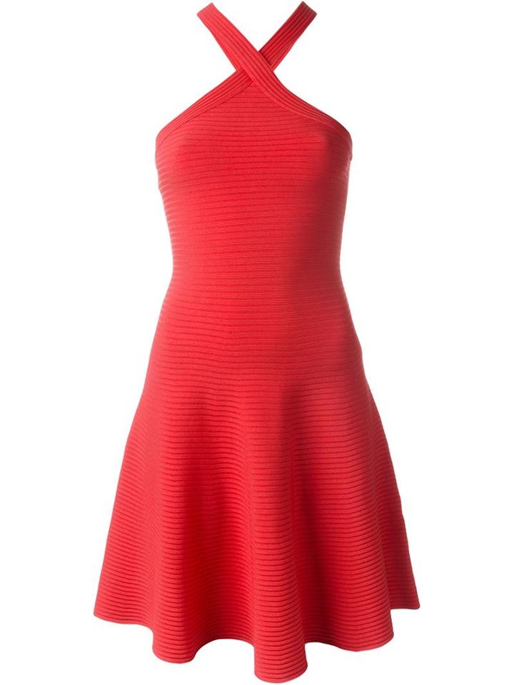 T By Alexander Wang Ribbed Flared Dress